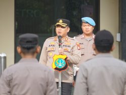 Wakapolres Metro Bekasi Pimpin Apel Jam Pimpinan di Mapolres Metro Bekasi