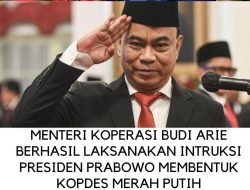 Menkop Budi Arie Berhasil Laksanakan Intruksi Presiden Prabowo Bentuk Kopdes Merah Putih