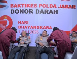 Semarak Hari Bhayangkara ke-79, Polda Jabar Gelar Donor Darah di Cikole Lembang