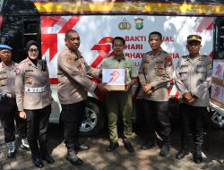 Polres Pelabuhan Tanjung Priok Gelar Bakti Sosial dan Bakti Kesehatan Sambut Hari Bhayangkara ke-79