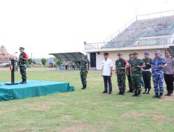 Komando Resor Militer (Korem) 082 Citra Panca Yudha Jaya dan Komando Distrik Militer (Kodim) 0813 Bojonegoro melaksanakan Apel Gelar