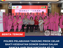 Polres Pelabuhan Tanjung Priok Gelar Bakti Kesehatan Donor Darah dalam Rangka Hari Bhayangkara ke-79