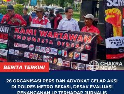 26 Organisasi Pers dan Advokat Gelar Aksi di Polres Metro Bekasi, Desak Evaluasi Penanganan LP Terhadap Jurnalis