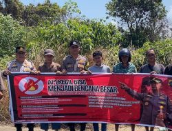 Kapolres Bangka Barat Imbau Warga Waspada Karhutla, Polsek Mentok Gencarkan Patroli Preventif