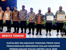 Kapolres Pelabuhan Tanjung Priok Raih Penghargaan Bergengsi dalam Rakernis Perencanaan Polda Metro Jaya 2025
