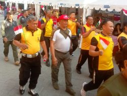 Polsek dan Kecamatan Kelapa Gading Gelar Olahraga Bersama Sambut HUT ke-80 RI