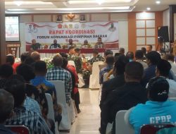 Hadiri Rapat Forkopimda, Dandim 1710/Mimika: Kita Semua Sepakat Mimika Aman Dan Damai