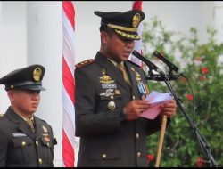 Kodim 1710/Mimika Bersama Satuan TNI Se-Garnisun Timika Gelar Upacara HUT Ke-80 TNI Tahun 2025