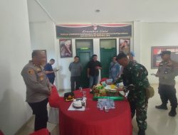 KUNJUNGAN KAPOLSEK BANTAR GEBANG BESERTA STAF KE KORAMIL 05 BANTAR GEBANG DALAM RANGKA HUT TNI KE-80