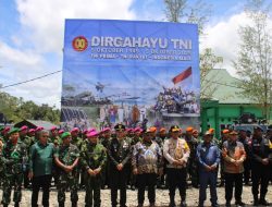 Kodim 1715/Yahukimo dan Satgas-Satgas TNI di Wilayah Yahukimo Gelar Upacara HUT Ke-80 TNI