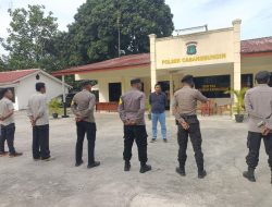 Polsek Cabang Bungin di bawah pimpinan AKP Alex Chandra SH, MH, mengadakan kegiatan apel yang dipimpin oleh Ibda Yusuf Indra K. SH