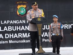 “Sinergi Jaga Keamanan Pelabuhan, Polres Tg Priok Gelar Apel Siaga Kamtibmas Gabungan Potmas”