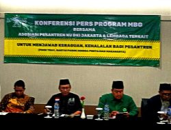 Konferensi Pers Program MBG Bersama Asosiasi Pesantren NU DKI Jakarta & Lembaga Terkait Untuk Menjawab Keraguan, Kehalalan Bagi Pesantren.