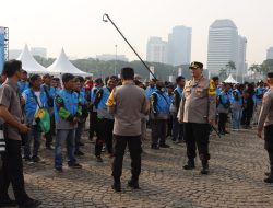 ” Komunitas Ojeg Online Tanjung Priok, Hadiri Apel Ojol Kamtibmas di Monas”