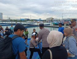 ” Polres Tg Priok, Layani Pariwisata Kepulauan Seribu di Dermaga Kali Adem Muara Angke”