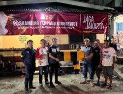 “Satreskrim Polres Tg Priok, Sosialisasi Ops Sikat Jaya & Patroli Dialogis di Poskamling di Muara Angke”