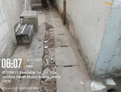Pembongkaran Jalan Setapak buat pemasangan Pipa PAM saat ini terbengkalai dan belum ada perbaikan