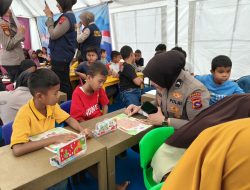 Trauma Healing Polri, Dukungan Psikologis bagi Anak Korban Banjir Bandang di Padang Pariaman