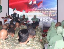 Empat Program Unggulan Korem 052/Wkr Jadi Sorotan Dalam Kunjungan Kerja Danrem Ke Kodim 0503/JB
