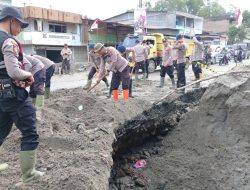 Gerak Cepat Polres Bener Meriah, Jalan Lintas Bireuen–Takengon Kembali Aman Pascabencana
