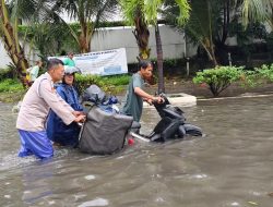 “Polres Pelabuhan Tanjung Priok, Siaga Hadapi Genangan Air Dampak Hujan Lebat”