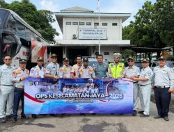 Jasa Raharja DKI Bersama Satlantas dan Sudinhub Gelar Ramcheck Bus di Terminal Tanjung Priok
