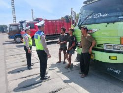 Satlantas Polres Pelabuhan Tanjung Priok Intensifkan Patroli dan Himbauan Humanis di Buffer Area Pelabuhan