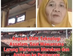 Kepsek SMK Teknologi Assalam, Saat Wawancara Larang Wartawan Merekam dan Arahkan ke Pengacara