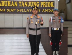 Upacara Kenaikan Pangkat Pengabdian Personel Polres Pelabuhan Tanjung Priok