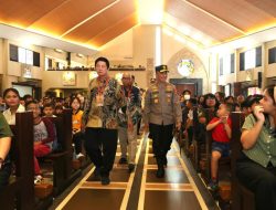 Sapa Jemaat Gereja St. Yoseph, Kapolda Sumsel Ajak Gotong Royong Jaga Kamtibmas Bumi Sriwijaya