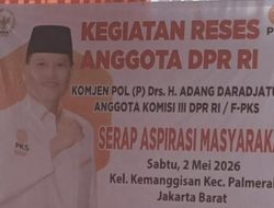 Anggota komisi lll DPR RI Fraksi PKS, Adang Daradjatun Kembali Serap Aspirasi Masyarakat Palmerah