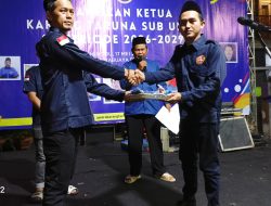 Broy Resmi Nahkodai Karang Taruna Sub Unit 04 Kp. Rawa Buaya, Siap Rangkul Warga dan Bangun Lingkungan