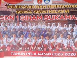 Temu Pamit Kepala Sekolah dan Pelepasan Siswa Warnai Momen Bersejarah SDN 1 Giham Suka Maju